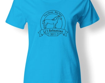 Parks and Rec - Li'l Sebastian shirt for women **Add 4 - 1" buttons!**