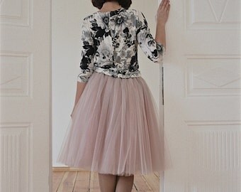 Rose quartz Tulle skirt dusty rose tulle tea rose tulle dusty pink Tulle skirt blush pink tulle skirt bridesmaid tulle skirt bridal shower