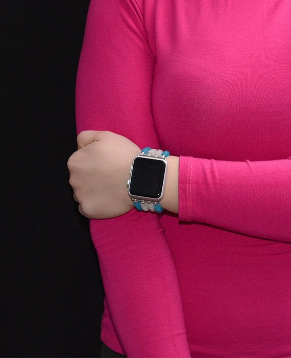 Apple Watch Band 42mm - iWatch Band Accessories - No Clasp Apple Watch Strap 38mm - iWatch Strap Adapter Stretch Fit