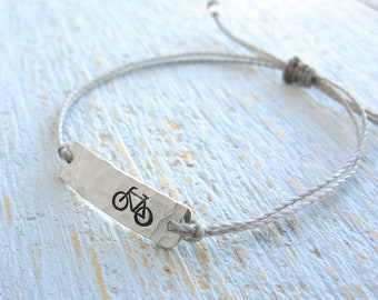 Bicycle Bracelet, Bike Bracelet, Road Bike Bracelet, Cycling Bracelet, Simple Bike Bracelet