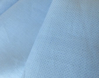 VINTAGE LINEN tea towel fabric Sky Blue 18" X 17.5 "