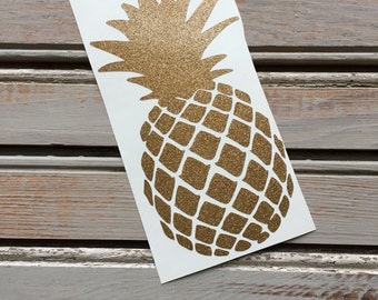 Pineapple Decal // Pineapple Car Decal // YETI Decal // Window Decal // Notebook Decal // Laptop Decal // beach decal // girls gift //
