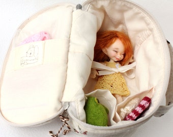 BJD travelbag / Sleeping Protective for dolls format Pukipuki, RealPuki, Lati White, Lati White SP, etc.