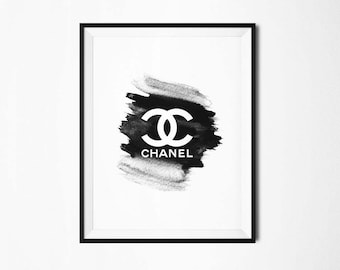 Coco chanel wall art | Etsy