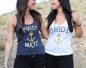Brides Mate. Brides Mate Tank. Brides Mate Shirt. Maid Of Honor Shirt.