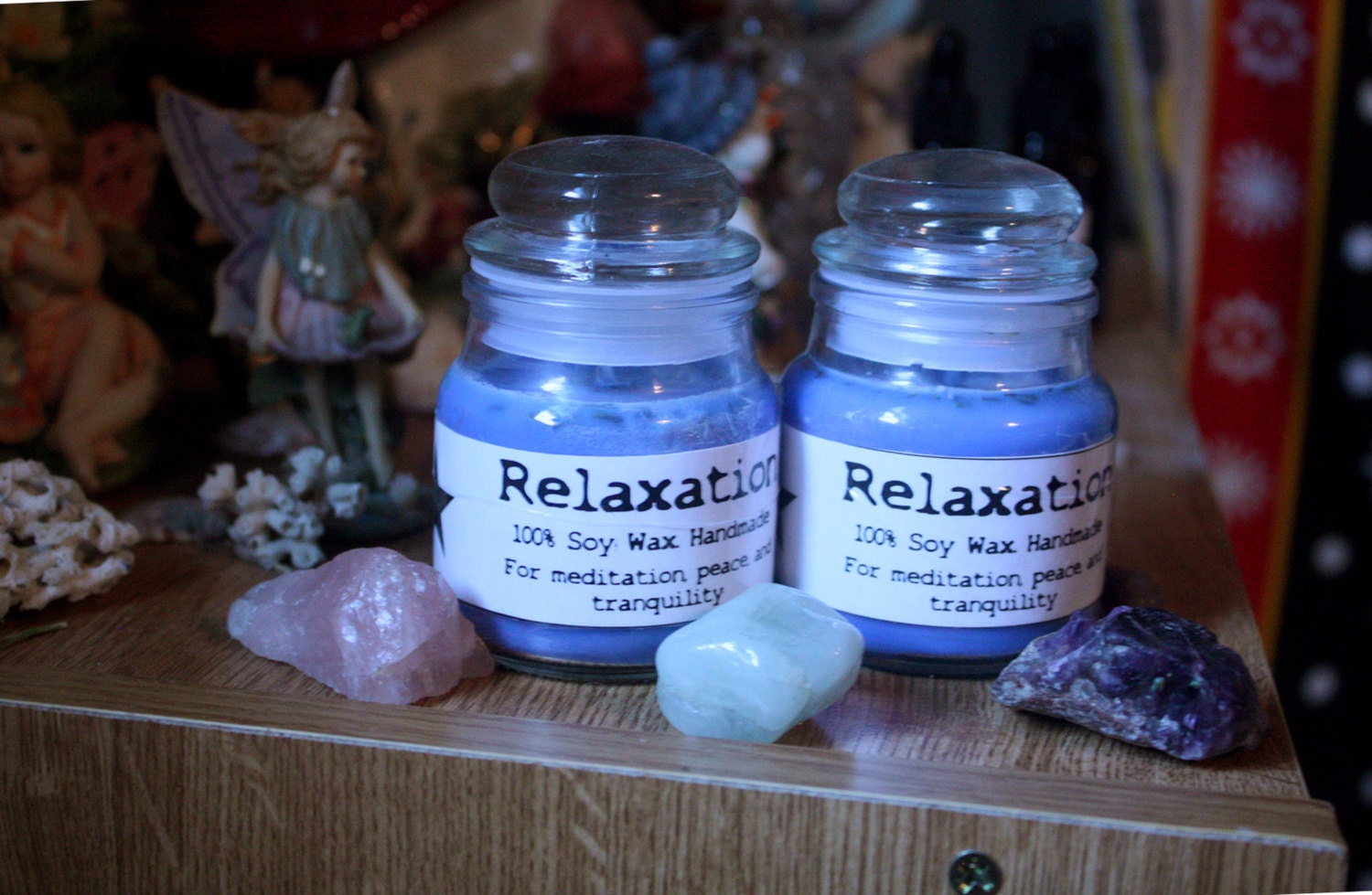 Relaxation Soy Wax Candle Meditation Lavender Aromatherapy