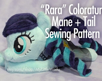 Rara Coloratura Mane + Tail Sewing Pattern