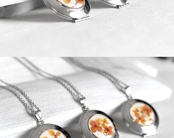 Anniversary love gift for her Photo locket necklace for mother day gift Keepsake jewelry Memory gift sister Keepsake necklace Memory locket