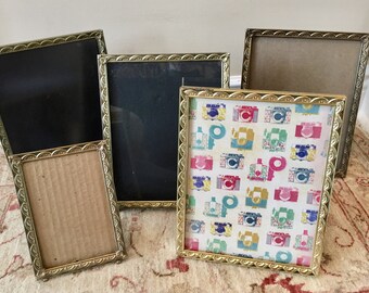 Picture Frames Brass Frames Gold Picture Frame 5x7 Picture Frame 8x10 Frames Metal Frames Table Number Holders Wedding Frames Photo Frames