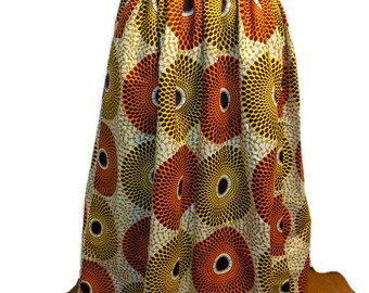 African Print Skirt, African Print Maxi, Skirt with Pockets, African Skirt, Ankara Skirt, Made to Order, Jupe Wax Skirt, High Waist Skirts
