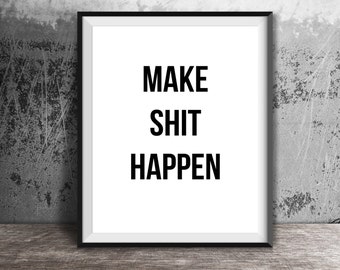 Funny quote prints | Etsy