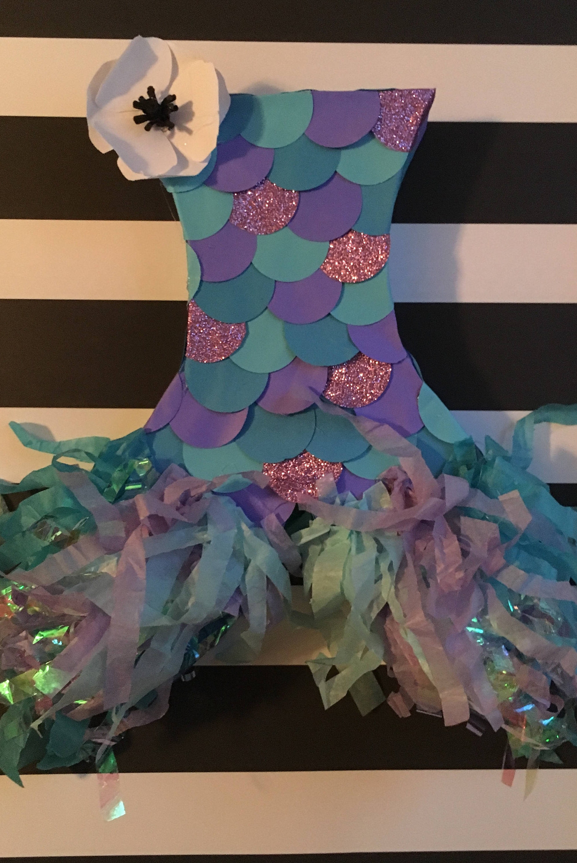 Mermaid tail pinata