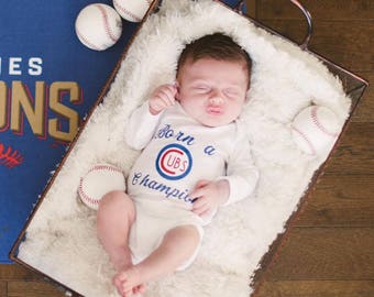 Newborn Onesie, Team Onesie, Sports Onesie, Infant, Chicago Cubs Onesie