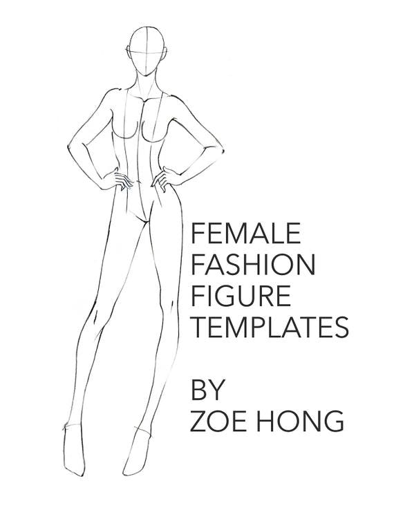 Female FASHION FIGURE TEMPLATES