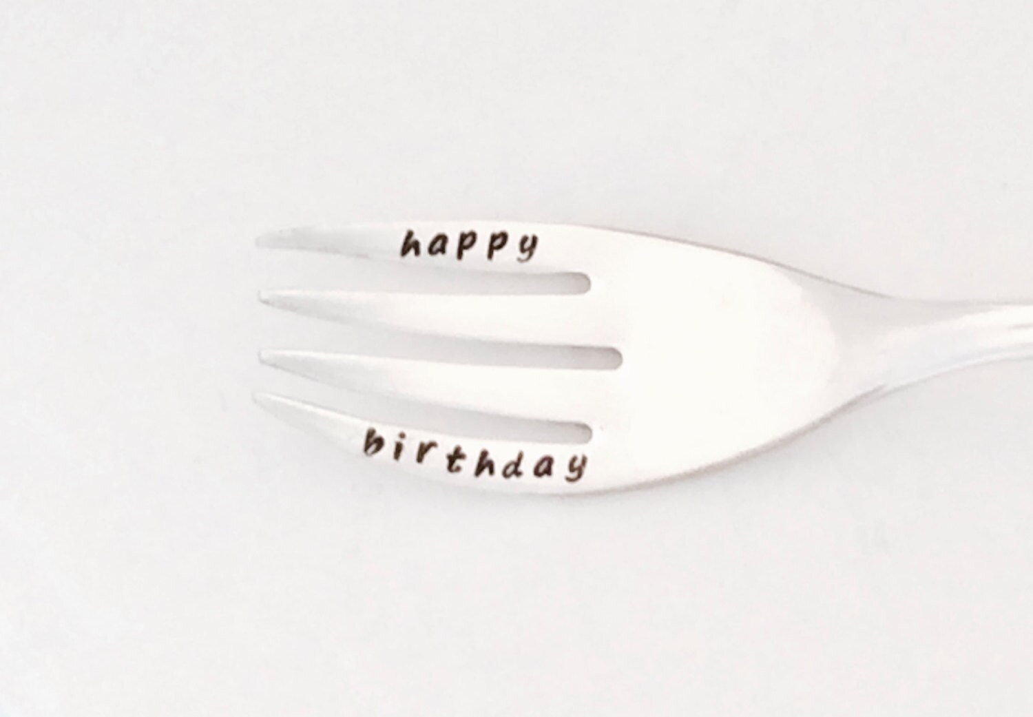 happy birthday cake fork READY TO SHIP Birthday Gift