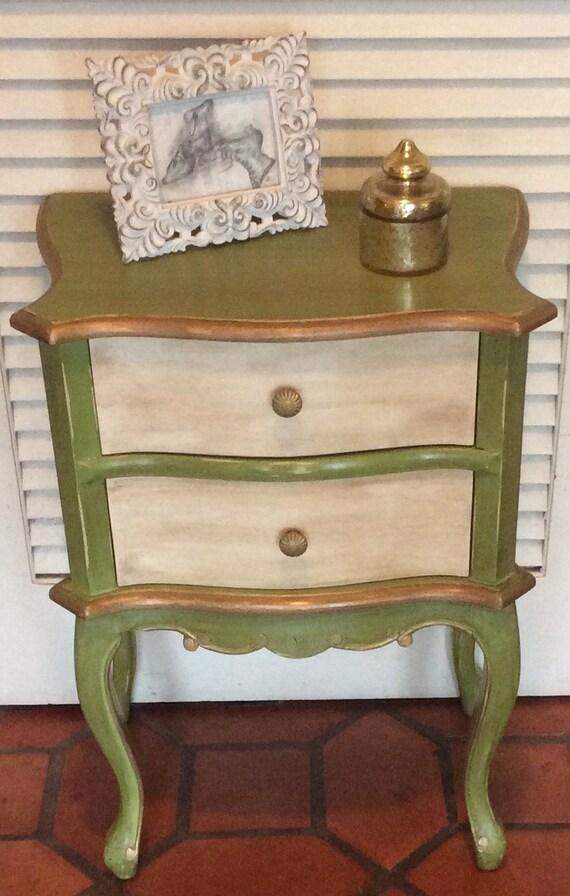 Green Nightstand/Side Table