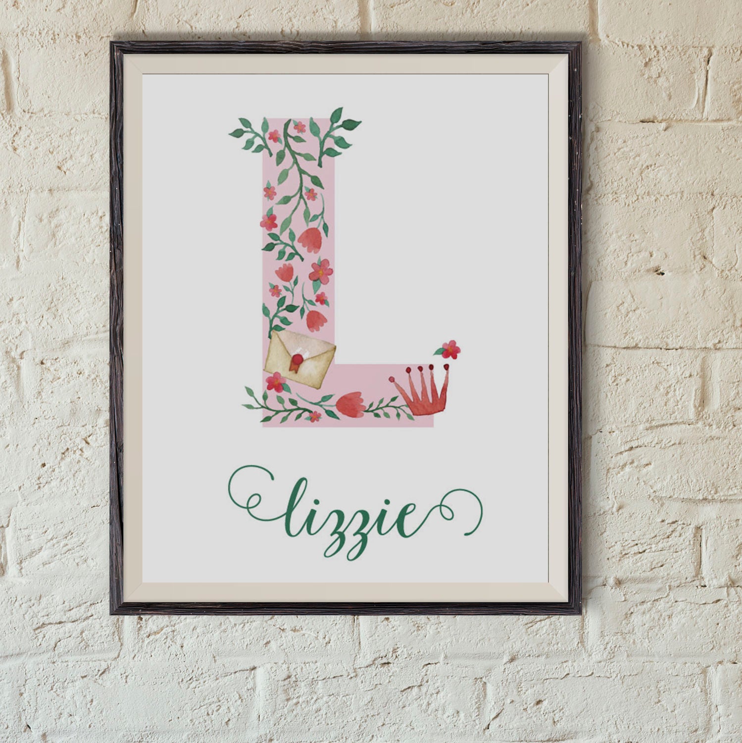 Baby name wall art name sign for nursery room decor