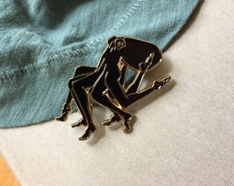 Octoperson Enamel Pin
