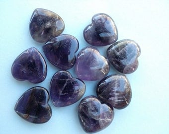 Amethyst Heart Gemstone Amethyst Crystal Heart