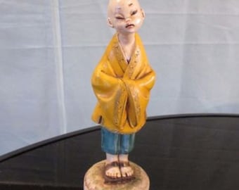 Vintage Depose Italy Figurine Monk Boy
