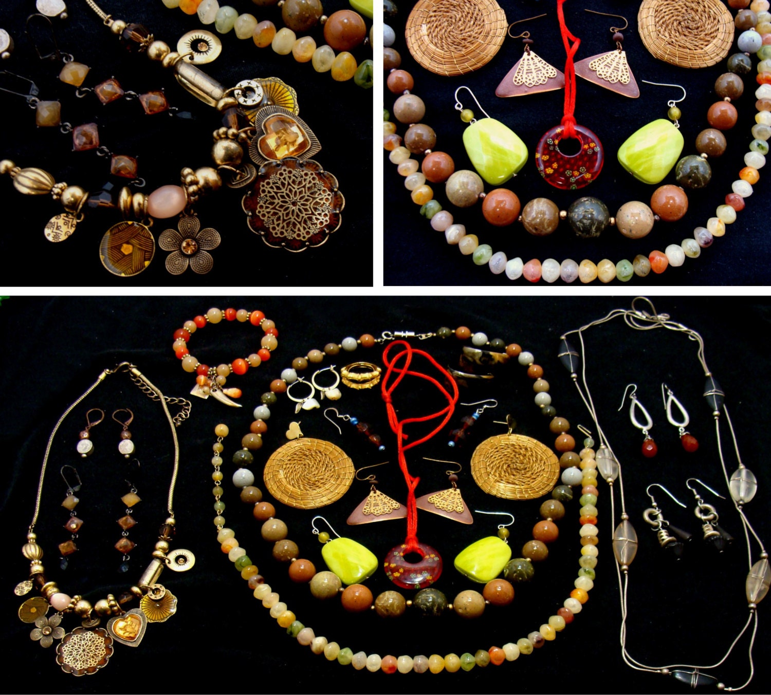 Beautiful asian inspired jewelry lotVintage by BECKSRELICS