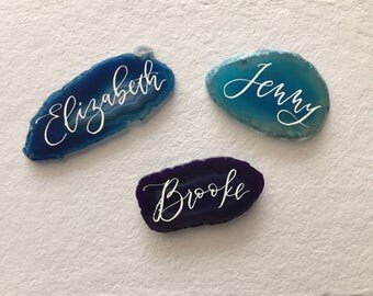 Agate Place Cards/Escort Cards