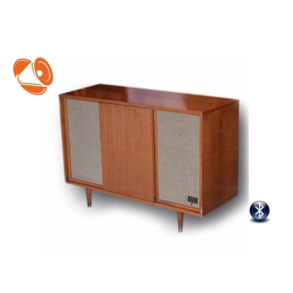 Zenith Mid Century Turntable Stereo Console with All New