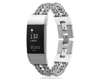 Fitbit Charge 2 Jewelry - Bracelet Avila - silver, black, gold rose gold
