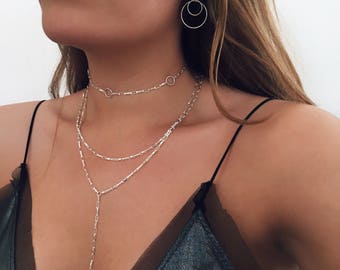 Minimal Silver Necklace, Silver Necklace, Silver Chain, Sterling Silver, Delicate Necklace, Dainty Necklace, Layering Necklace