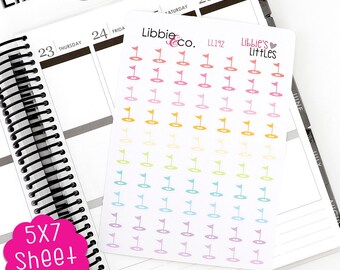 LL192 Libbie's Littles Golf Stickers! Perfect for Erin Condren, Happy, Mambi, Plum Paper and Personal Planners!