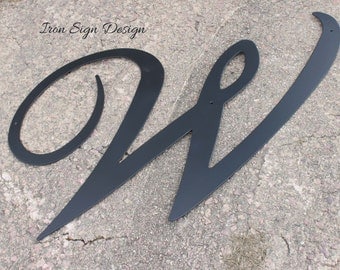 Home and Garden decor, Extra large outdoor letter sign, home decor, Wall letter, Barn decor, garage decor, metal letter, black metal letter