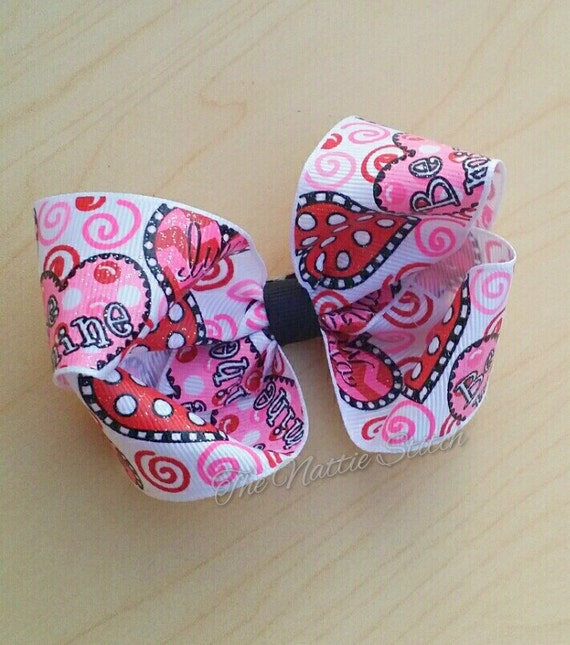 Valentine's Day Hair bow Bow for Valentine's Day