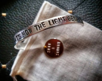Leonard Cohen Anthem bracelet - That's How The Light Gets In