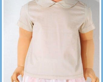 Peter Pan Collar Shirt, Baby Peter Pan Collar, Baby Boy Peter Pan Shirt