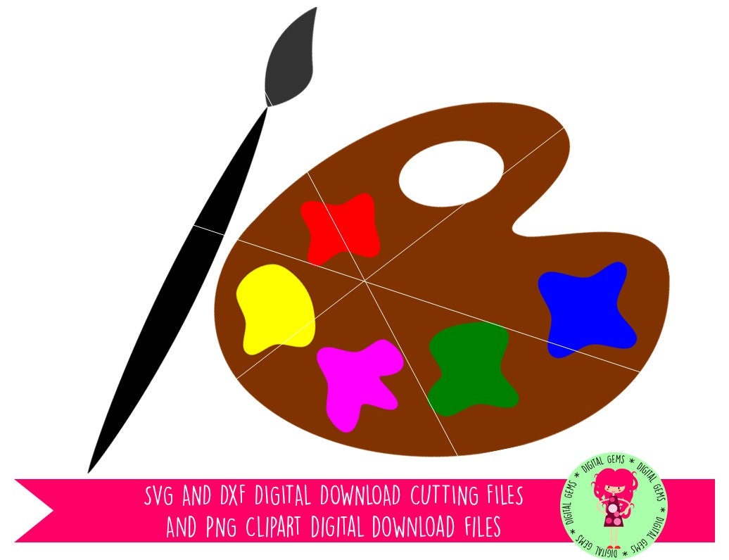 Download Paint Pallet Layered SVG / DXF Cutting Files For Cricut