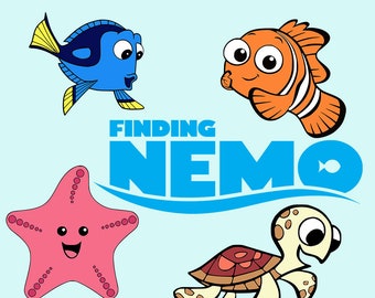 Finding Nemo SVG DXF Dory Finding Nemo Logo Clipart Cut File Printable Cricut Silhouette