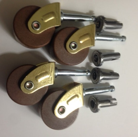 Casters Set of 4 Wood Furniture Caster 15/8