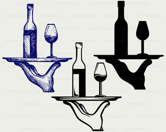 Wine bottle svg,drink clipart,alcohol svg,wine silhouette,wine cricut cut files, clip art,glass digital download,bottle designs,svg,dxf