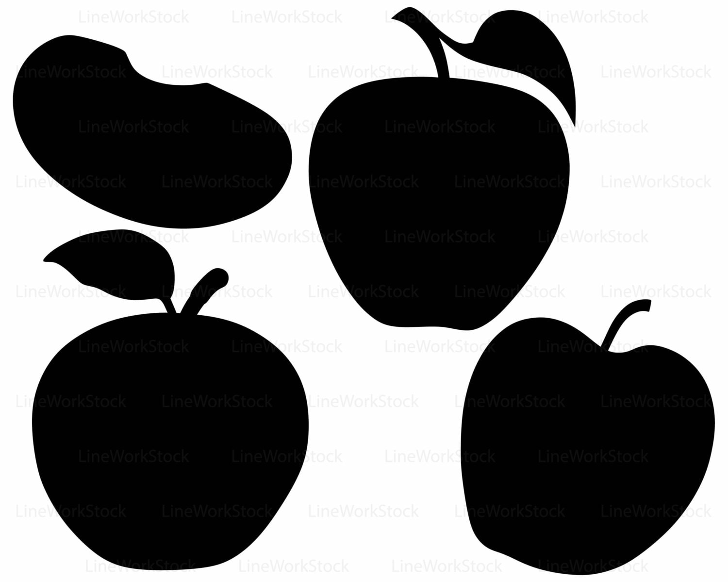 Download Apple svg, clipart,fruit svg,apple silhouette,apple cricut cut files,apple clip art,apple ...