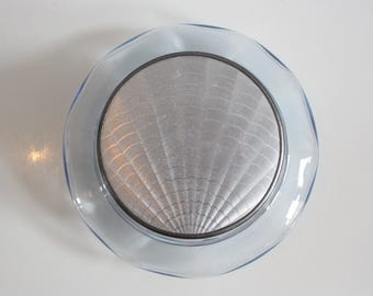 Vtg 30's Glass Powder Puff