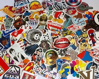 20/50/100 Vinyl Decal Stickers, Waterproof Stickers, Laptop Stickers, Skateboard Stickers, Plastic Stickers, Stickers Lot, Large Stickers, C