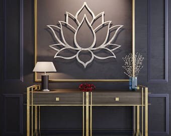 Lotus Flower Wall Art brushed lotus flower metal wall art lotus metal art home Lotus Flower Wall Art brushed lotus flower metal wall art lotus metal art home