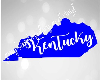 ky state with kentucky svg dxf