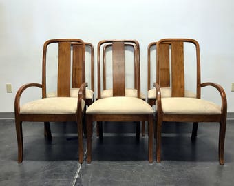 THOMASVILLE Contemporary Oak Dining Chairs - Set of 6