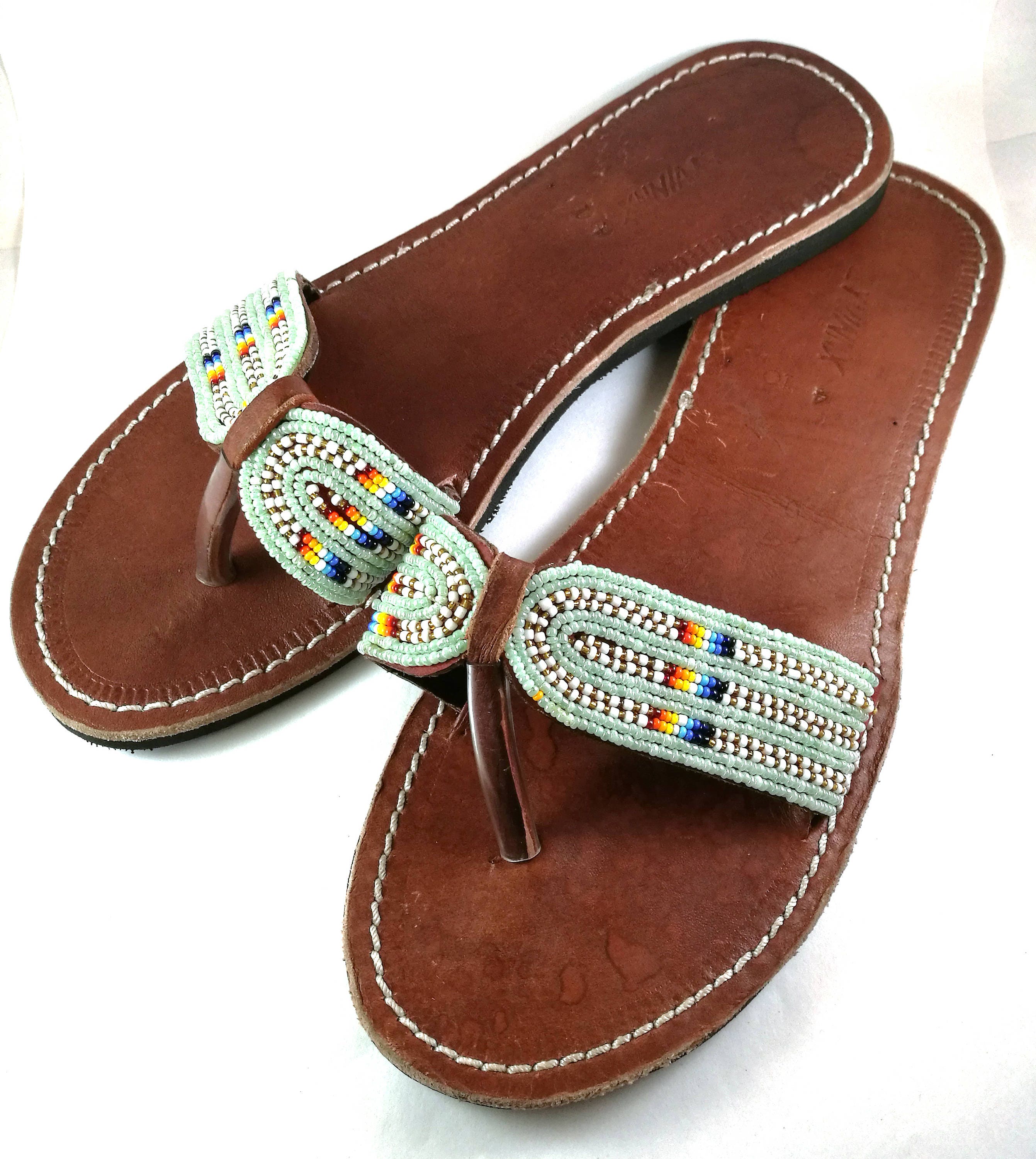 Leather sandals African sandals Maasai sandals Summer