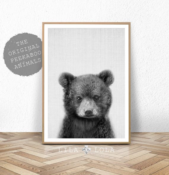 Baby Bear Print Woodland Animal Nursery Decor Printable