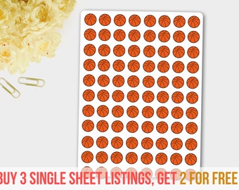 Basketball Stickers, Basketball Planner Stickers, Basketball Tracker