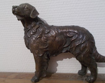 Beautiful Retriever Sculpture, Gundog Sculpture, French Dog Sculpture,Bronze Retriever Sculpture, Christmas Gift , Birthday Gift