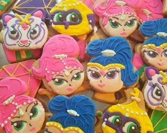 Shimmer and shine cookies (12)