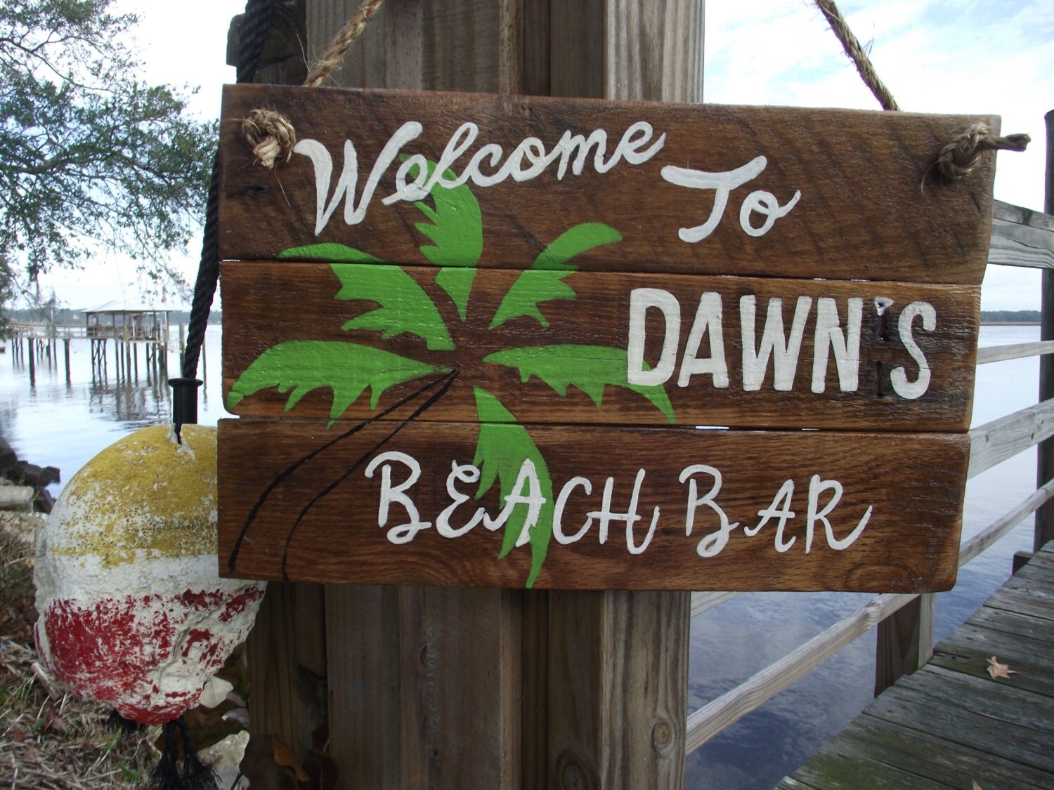 Personalized beach bar sign Custom beach bar sign Beach
